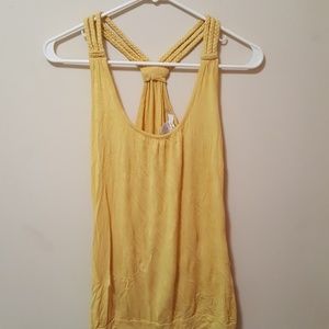 Racer back braided tank top